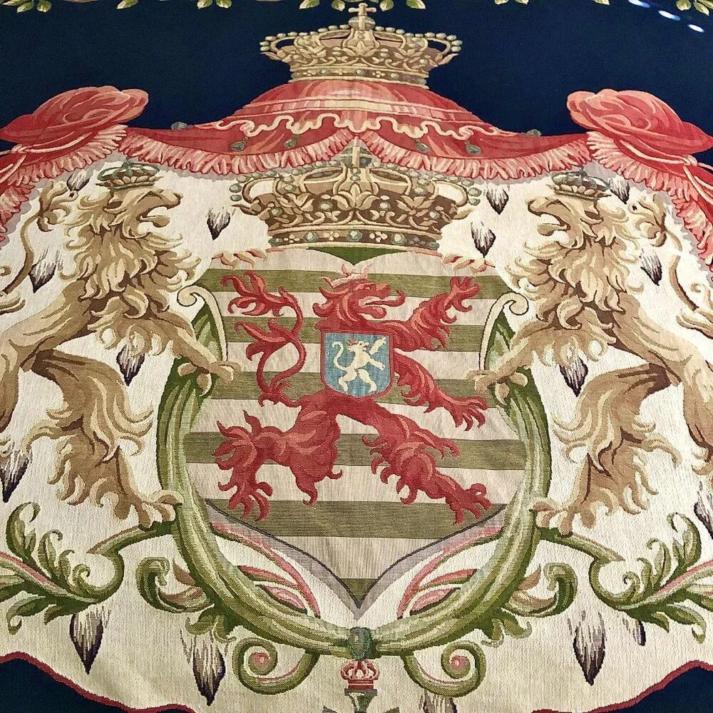 NWT TAPESTRIES II Fine Art Tapestry Old World Heraldic Lions Coat of Arms 76x56”